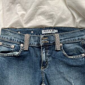ABS Allen B rhinestone cropped jeans . sz 30
